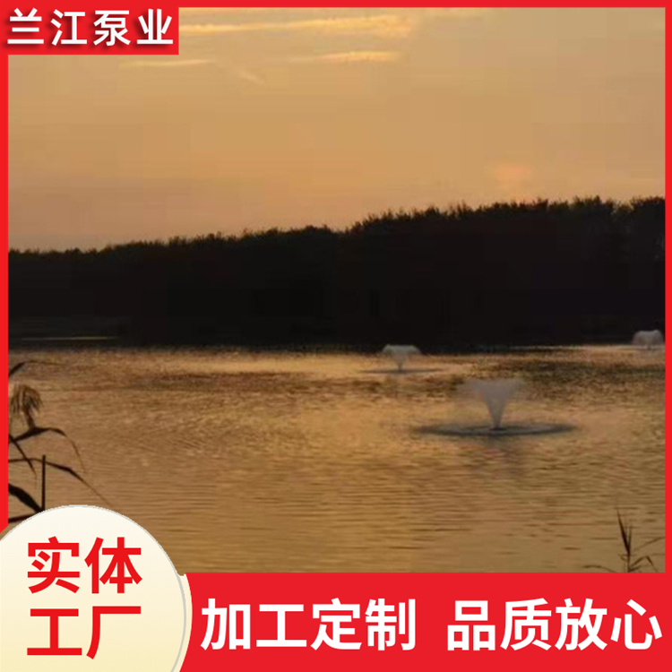 太阳能曝气机 河道治理喷泉式曝气曝气设备增氧设备 兰江泵业