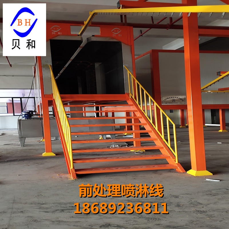 顺德贝和机械设备厂家 门框架喷粉线 门框自动喷粉线  自动化喷粉生产线源头厂家设计