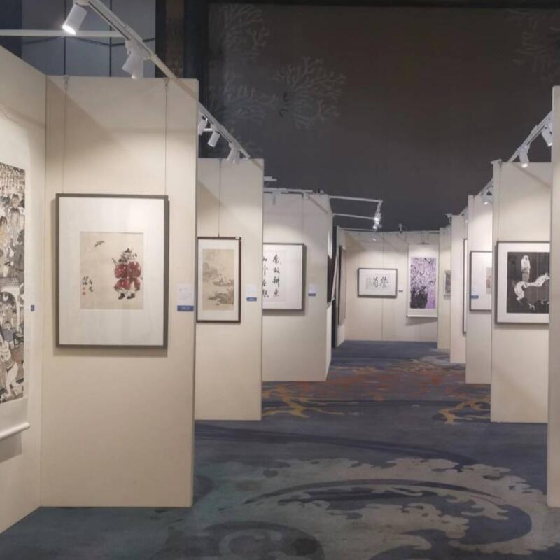 美术作品展板布置 北京出租活动展墙 移动画展展架 影展搭建 画展展览墙