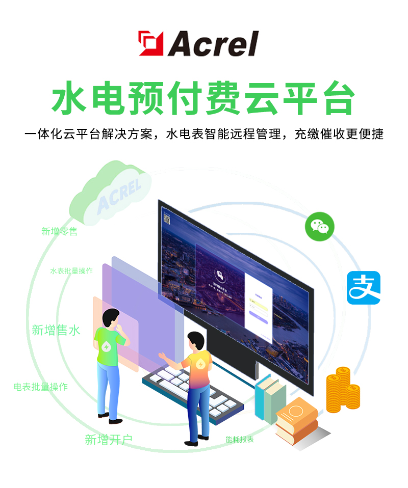 水电预付费云平台 一体化云平台方案 水电表智能远程管理
