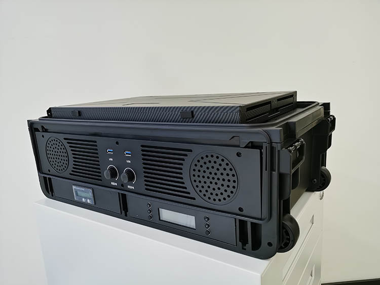 便携机应急通讯指挥箱  SMA-TR03一机三屏融合指挥调度台