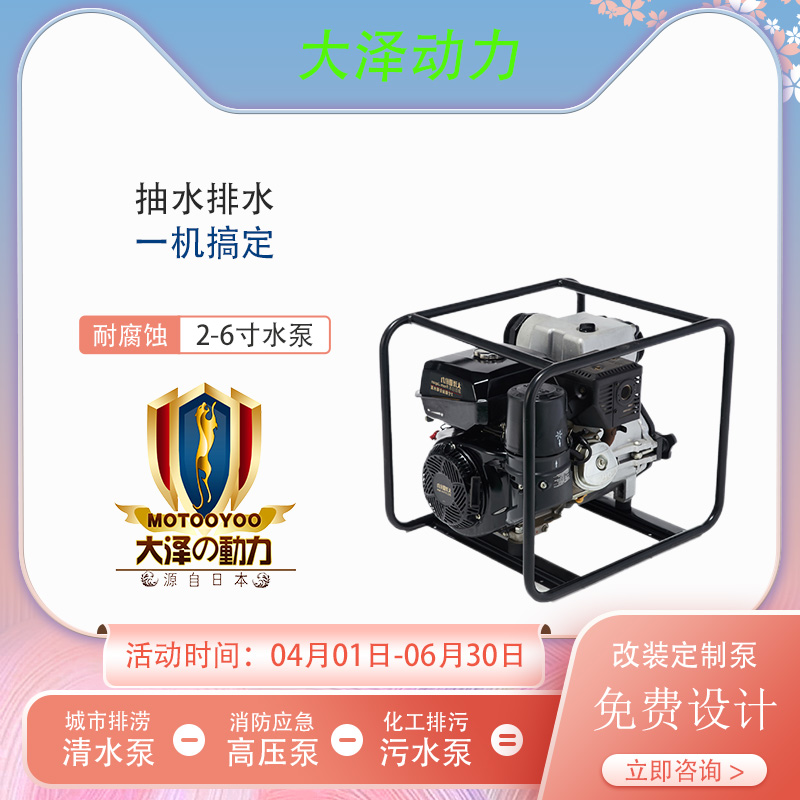 3寸柴油水泵 大泽动力TO30EW