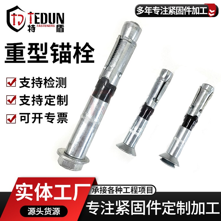 重型锚栓机械锚栓一体式膨胀螺栓钢结构膨胀螺栓建筑膨胀栓
