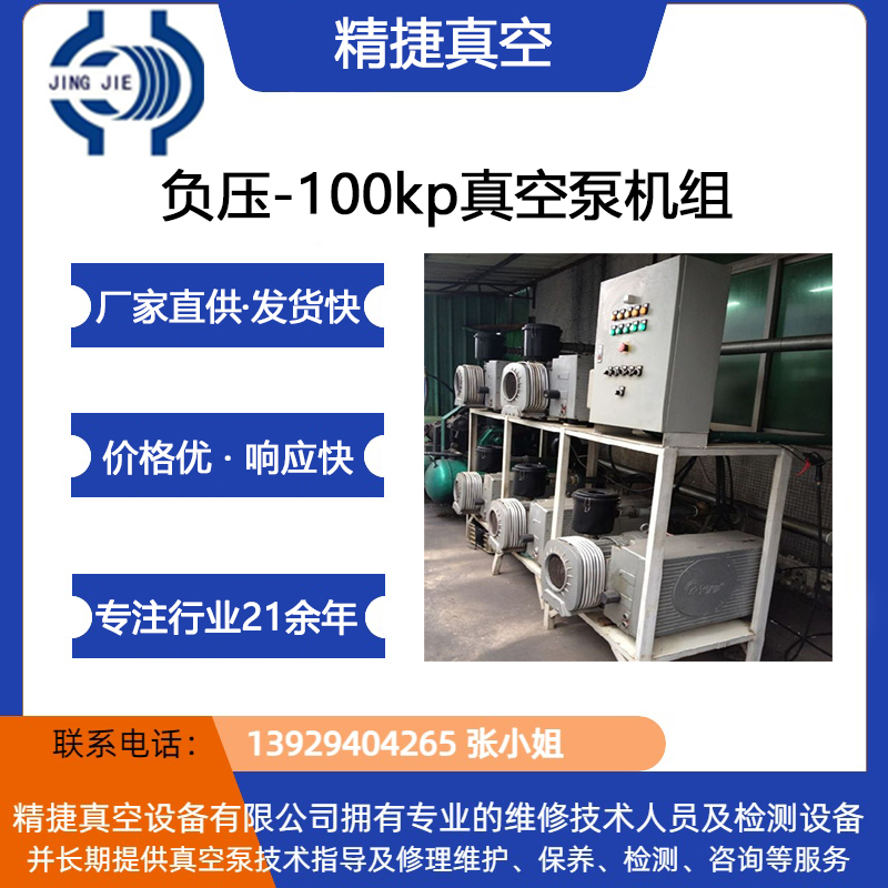 精捷-真空泵机组-非标定制方案-21年专业厂家稳定易维护,欢迎垂询