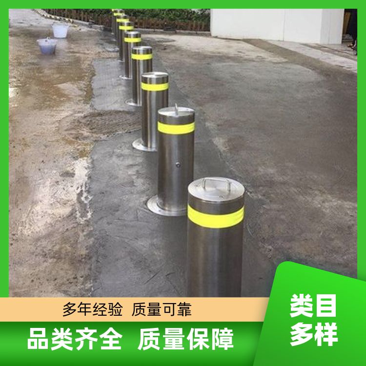 华瑜智信智能远程控制液压升降路障地柱 步行街防撞升降柱