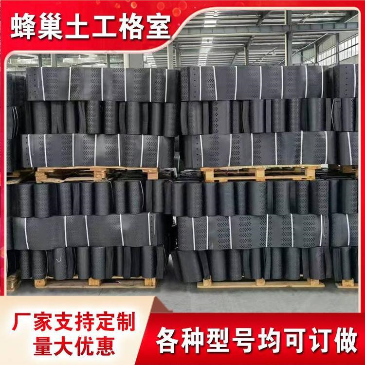 100-800三维立体土工格室 挡土墙护坡 桥梁堤坝加筋蜂巢网格
