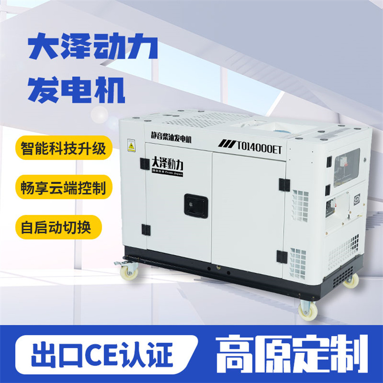 大泽动力静音12kw柴油发电机TO16000ET车载式