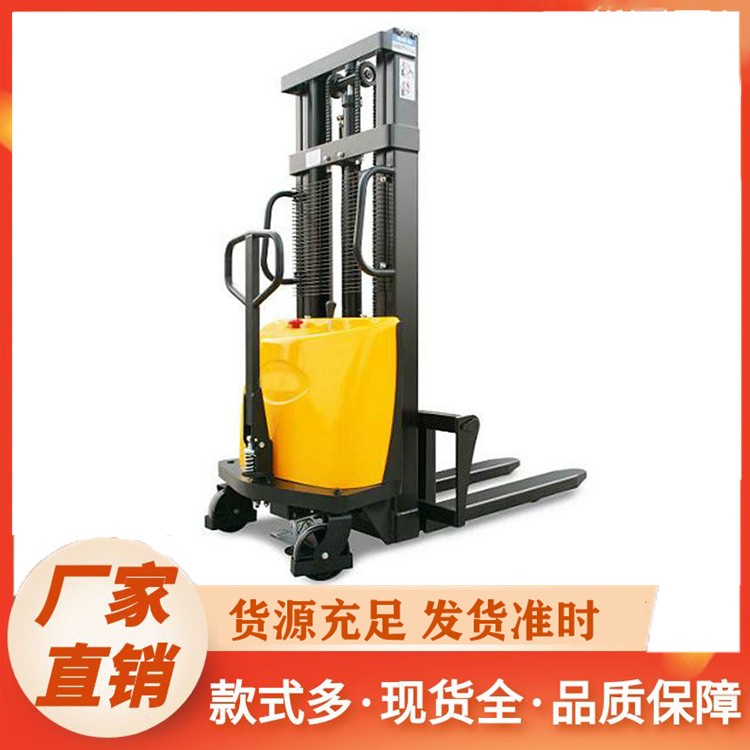工厂直销半电动堆高车 可定制提升高度 1.6 米起多种规格可选