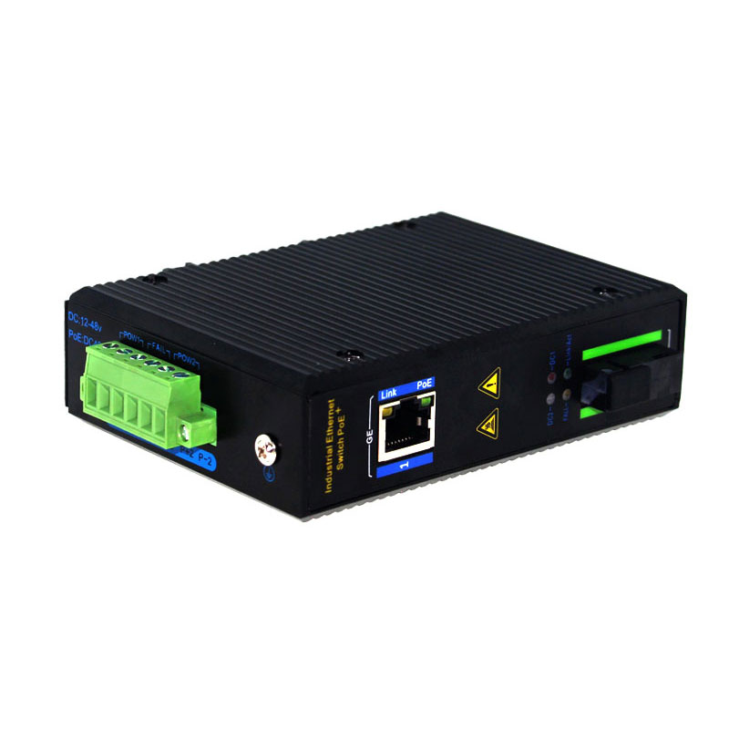 文朗WL-GYJ101GE系列千兆1光1电工业光纤收发器