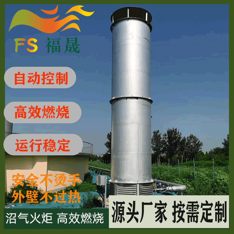 内燃式全封闭沼气燃烧火炬