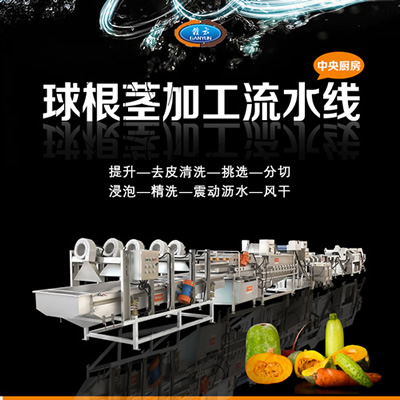 大型中央厨房前期粗加工需要用到的净菜加工设备