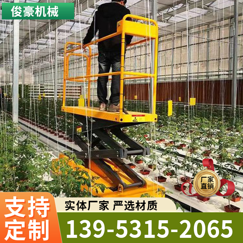 剪叉式电动液压高空作业小型蔬菜升降采摘机 升降平台