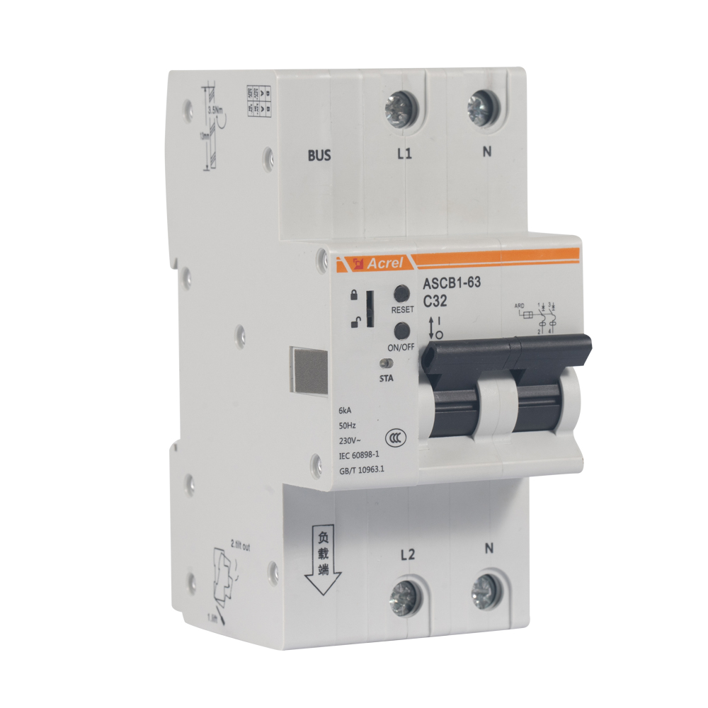 安科瑞微型智能漏电断路器导轨式智慧空开485通讯 ASCB1-63-C16-2P