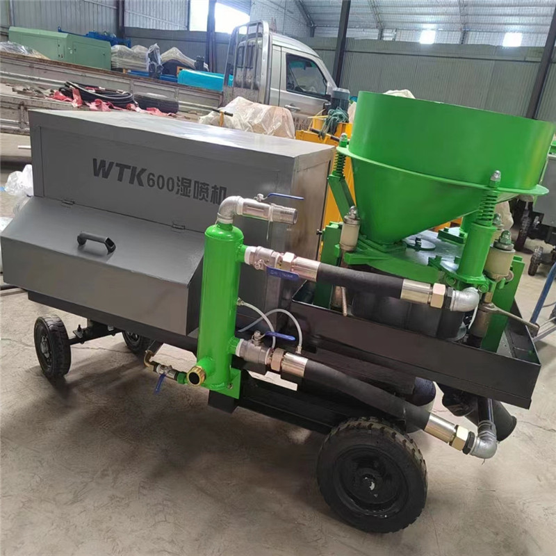 TK600湿喷机矿用喷浆机新型湿法喷砼施工设备防爆胶轮湿喷机