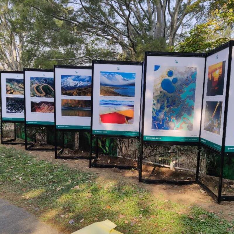 户外抗风展架，展会搭建配件 标准展会挡板 八棱柱隔板 展会铝料背板