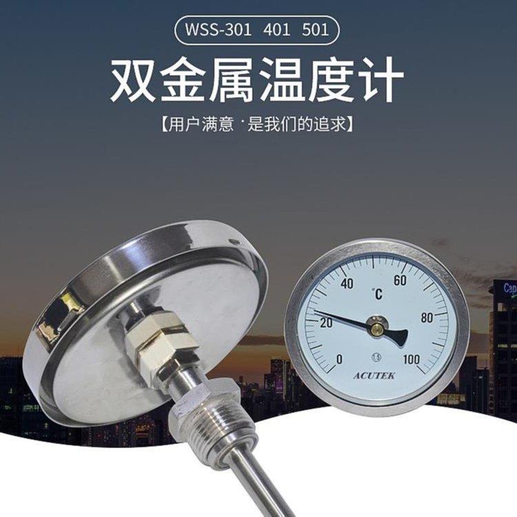 澳特斯 隔爆双金属温度计 WSSX-411B 直径100 径向型