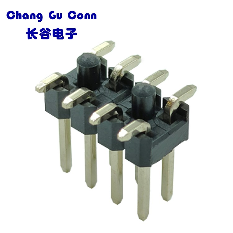 2.54MM间距双排双塑排针 可实现 PLC 控制器与各种输入输出模块