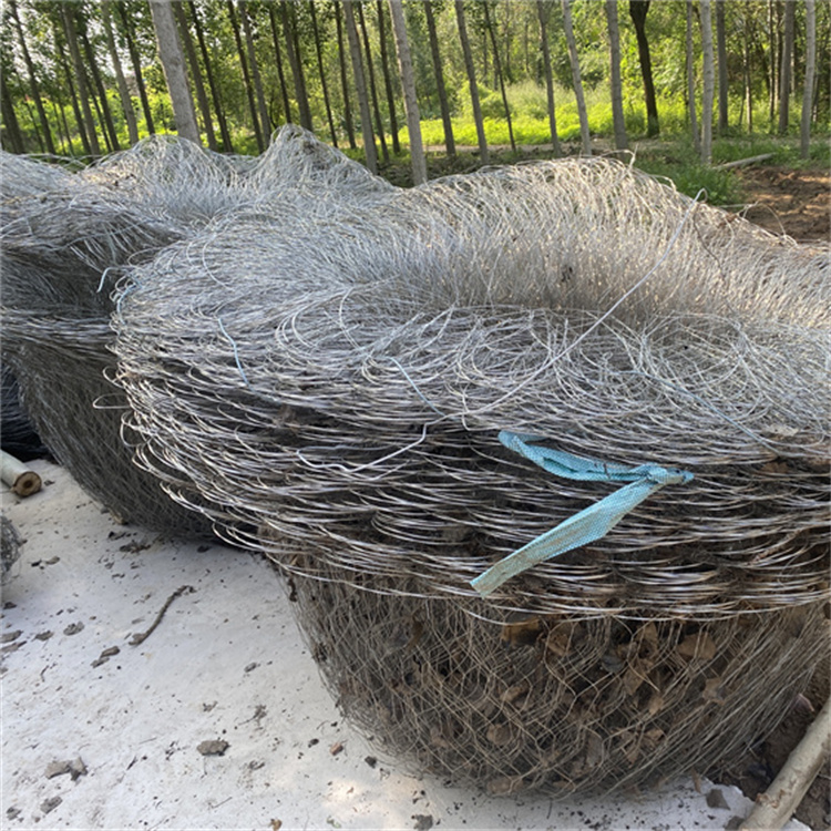 禹堤生产供应 防汛钢丝网兜 抛石柔性集装网袋 装载1-8T