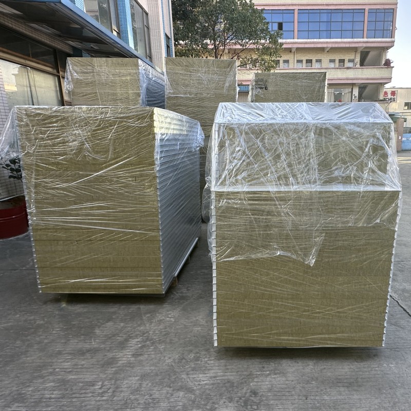岩棉夹芯板岩棉库板净化板净化工程用彩钢复合板彩钢夹芯板无尘室彩钢板定制