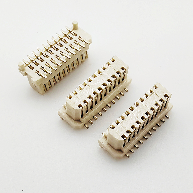 0.8mm侧插板对板连接器