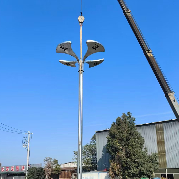 市政道路LED灯头中国结热镀锌灯杆 单双臂市电路灯