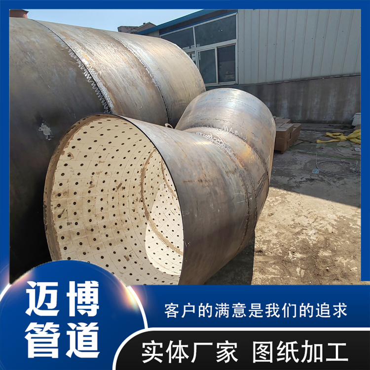 沧州迈博管道 图纸加工耐磨管件 陶瓷贴片弯头