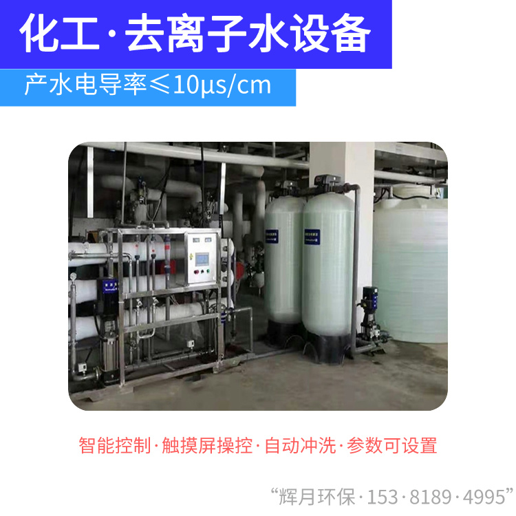 去氯离子水处理设备厂家 找辉月环保净水机生产工厂
