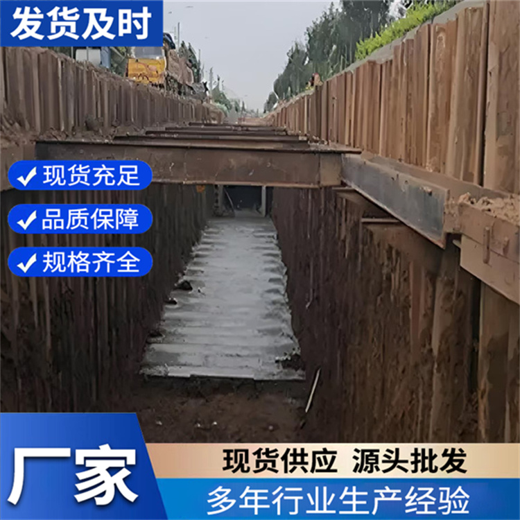打钢板桩支护 拉森钢板桩支护结构工程 设计施工
