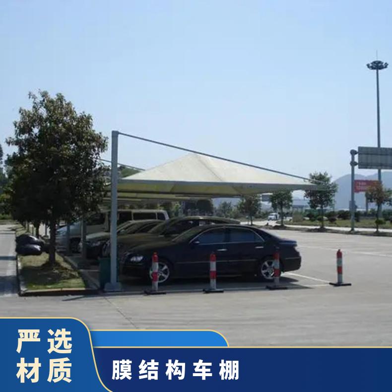 小区电动车车棚膜结构工厂7/七/T字形按需定制