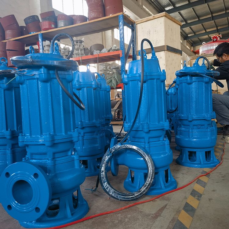 QW污水泵站专用提升泵无堵塞污水污物潜水泵75KW90KW110KW 潜污泵