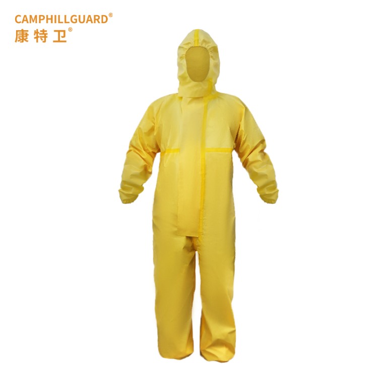 防化服黄色 CP4 危废处理专用 加厚耐磨 整箱批发更优惠