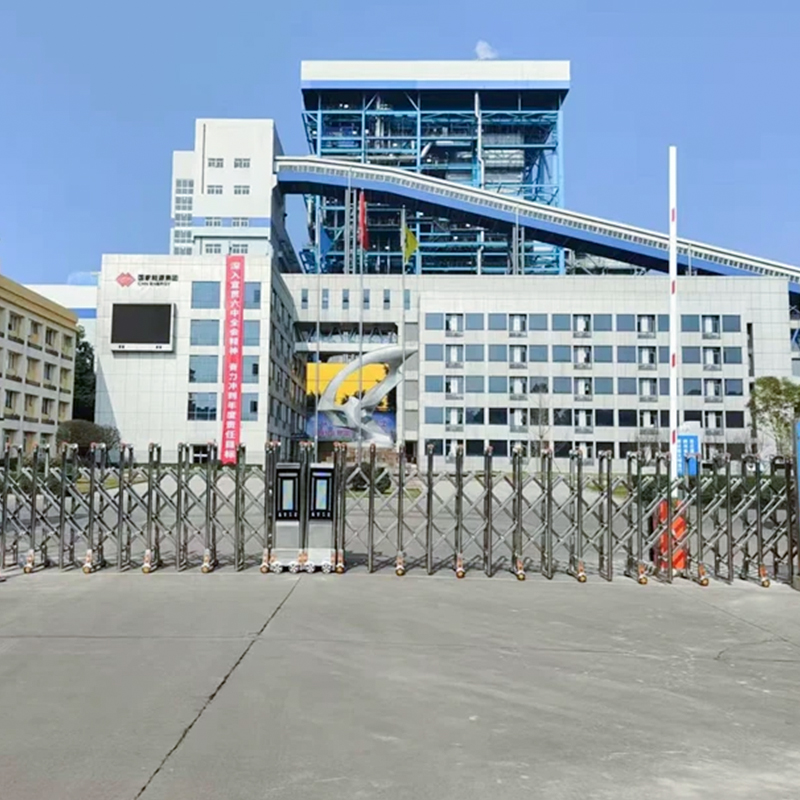 不锈钢电动伸缩门 小区学校伸缩大门 智能遥控 工厂大门