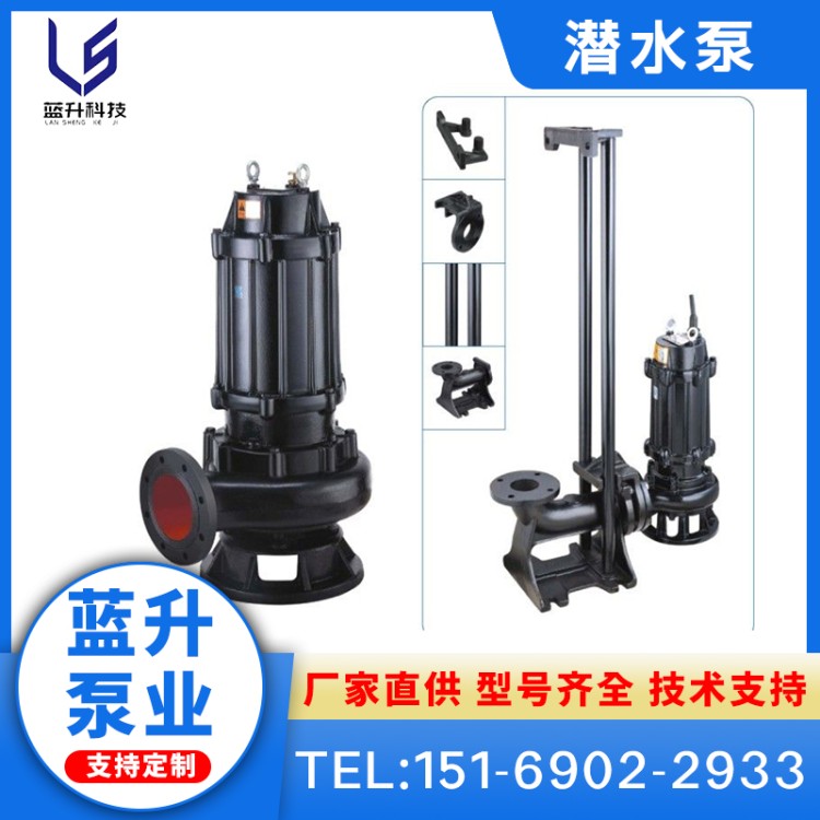 潜水泵 WQ潜水排污泵 切割/搅匀功能 无堵塞移动潜水泵 蓝升泵业