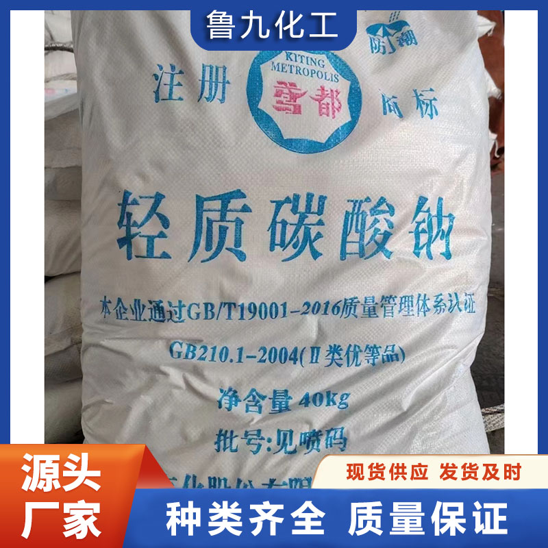 轻质碳酸钠 工业级纯碱  质量保障 鲁九化工