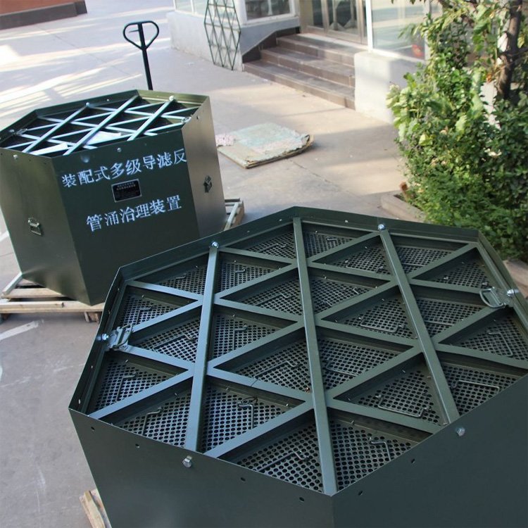防汛救灾装配式围井堤坝决口快速沉箱多级导滤反压管 现货充足
