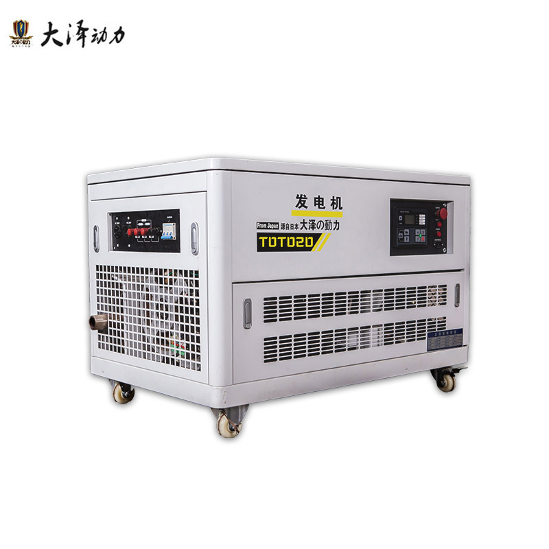 大泽动力12KW低噪音汽油发电机