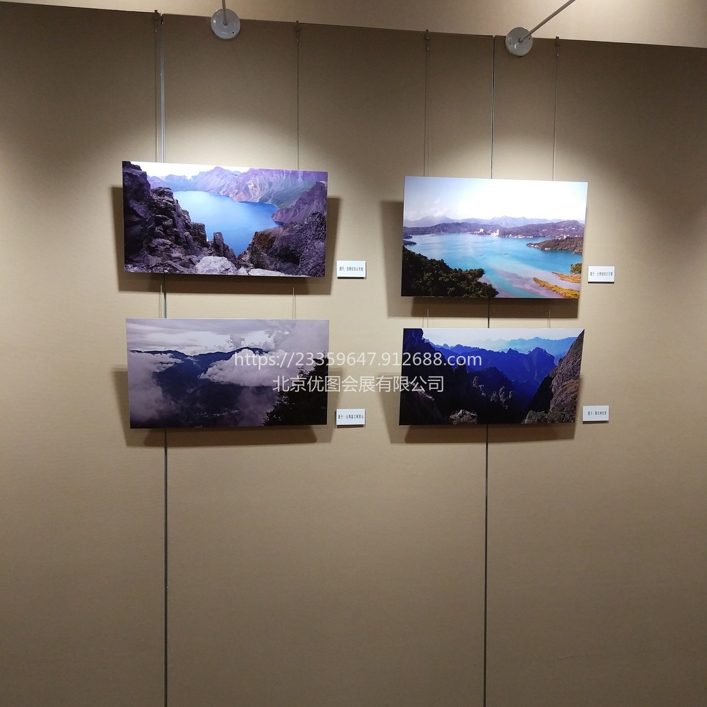 北京优图展览展示架租赁 临时展览墙 可移动书画墙面 书画展示架出租