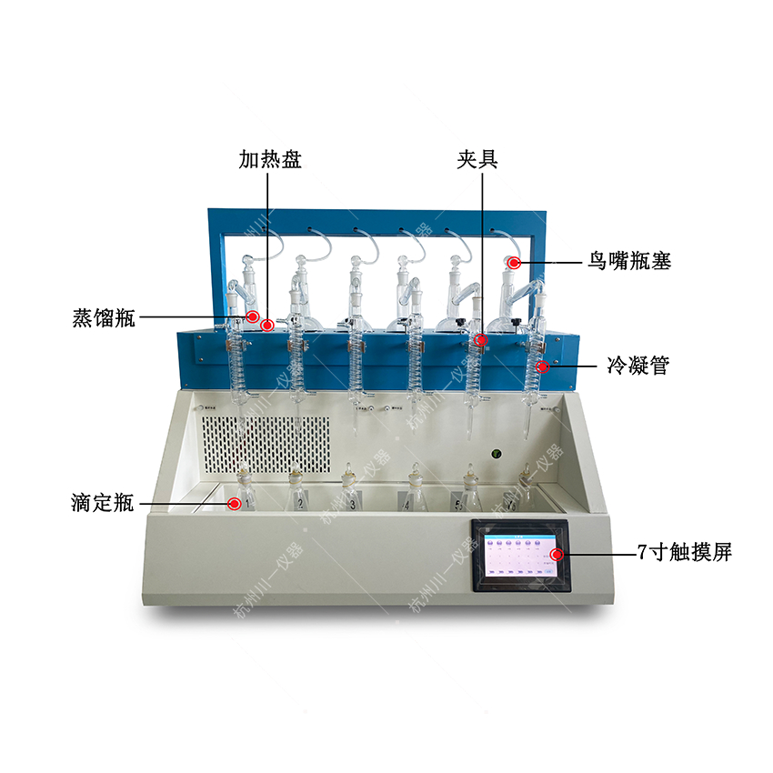 智能一体化蒸馏仪CYZL-6C实验室氨氮挥发酚蒸馏设备