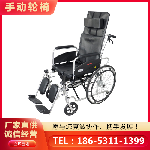 {手动轮椅}-老人残疾人轻便折叠电动轮椅车价格