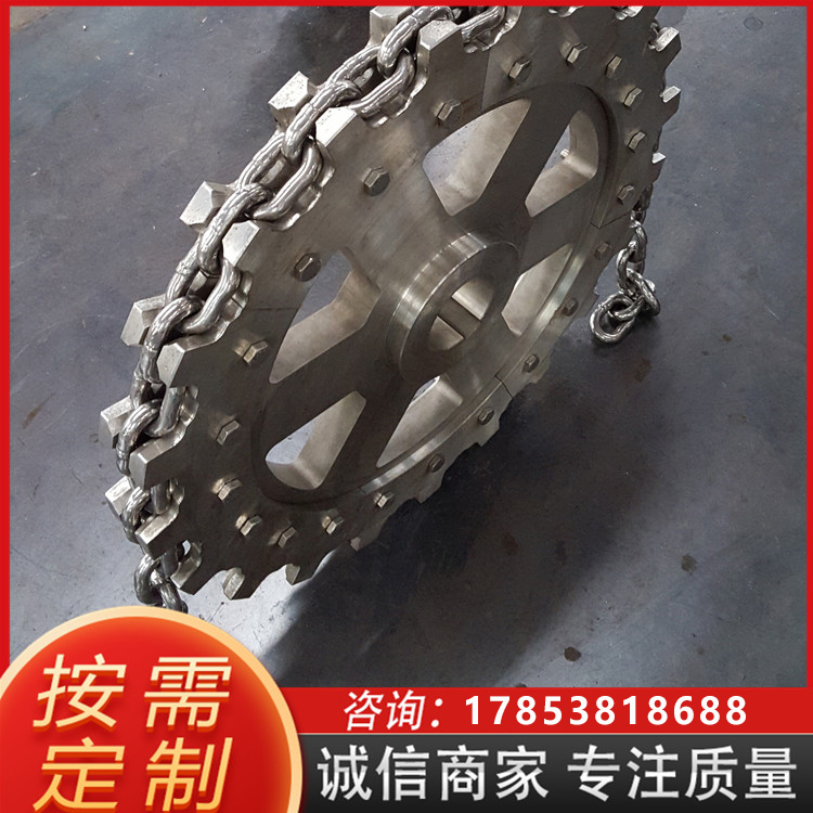 出售不锈钢提升机链轮运行稳定刮板机链轮矿用