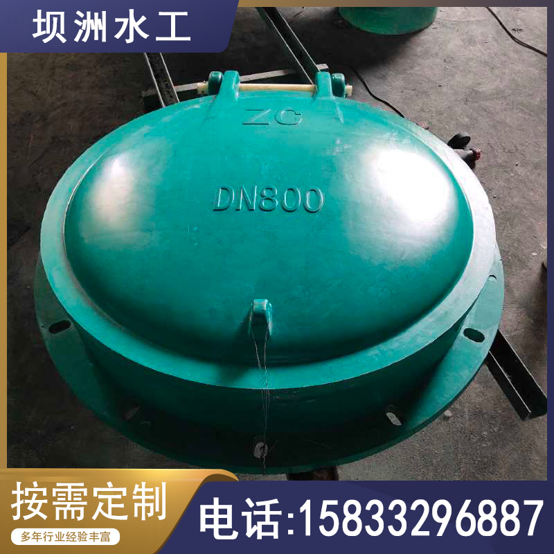 坝洲 防倒灌玻璃钢拍门 圆形止水拍门 河道单向逆止阀 使用寿命长