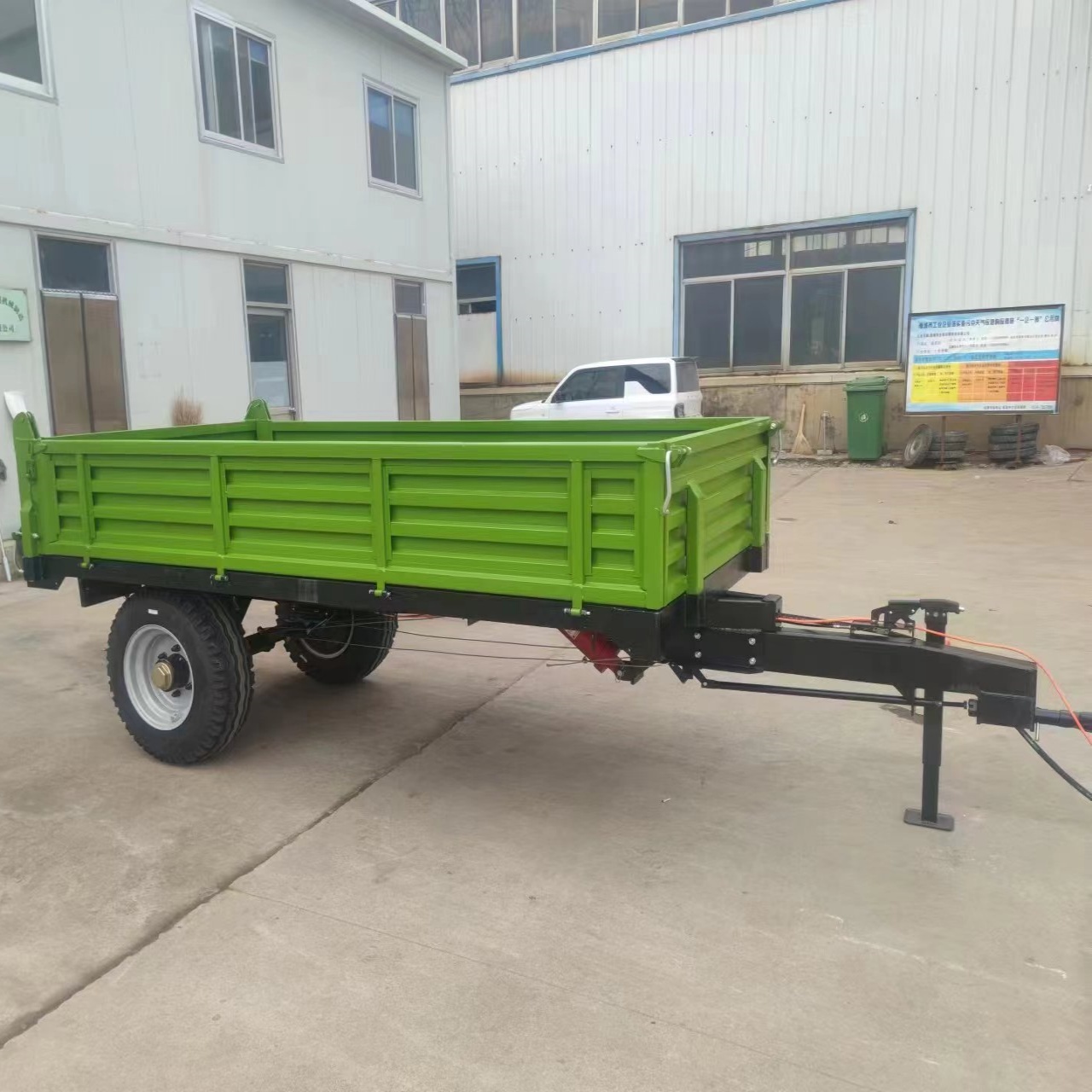 小型家用的3吨5吨10吨拖车斗  拖拉机牵引的液压后翻自卸的拖车