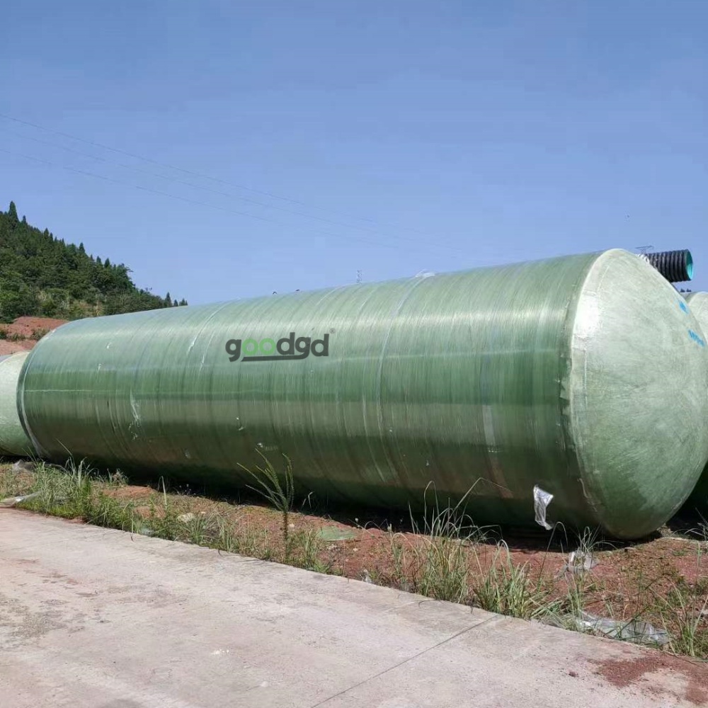 固地环保玻璃钢化粪池 缠绕调节池 沉淀池 污水收集池 100立方