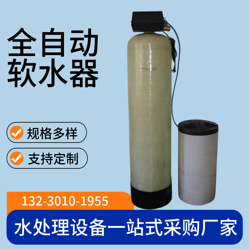 全自动软化水设备 中型单头双罐软水器 时间型软化水设备威海