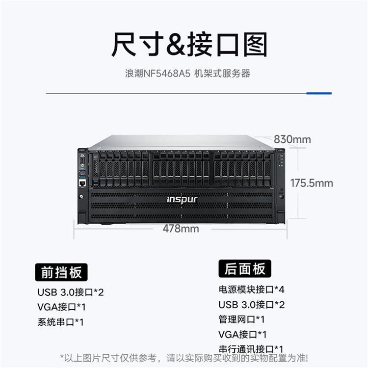 浪潮NF5468M7 8卡H800GPU服务器 AI训练推理 DeepSeek大模型本地部署