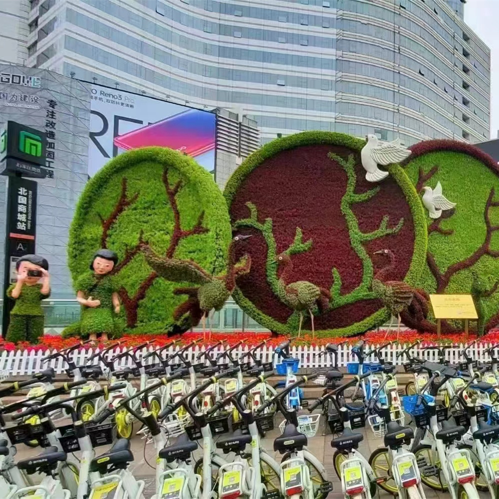 户外大型植物绿雕 款式新颖