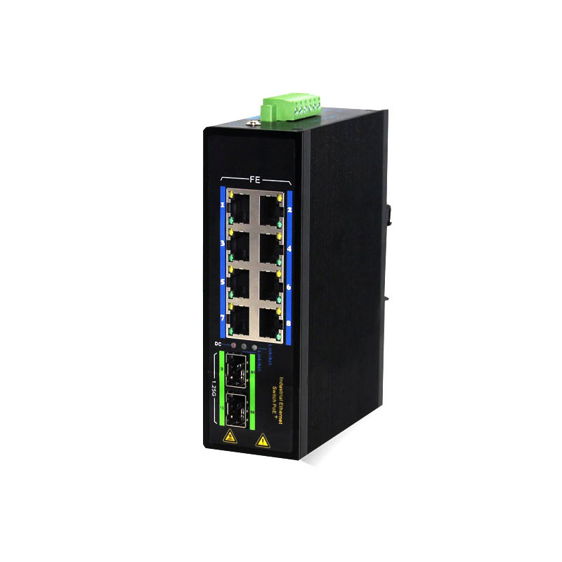 文朗WL-GYJ208B系列百兆2光8电工业收发器