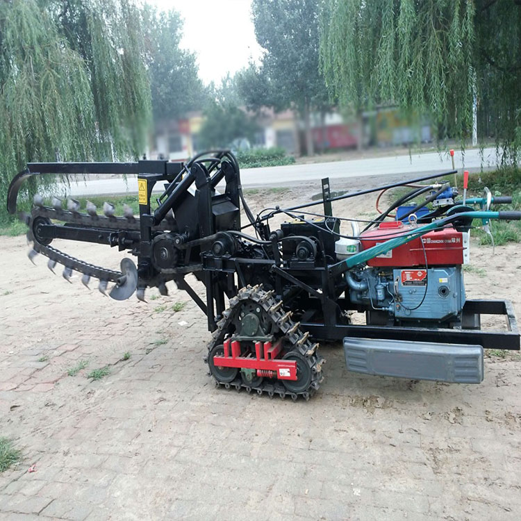 履带式开沟机 结构紧凑 体积小 重量轻 方便运输