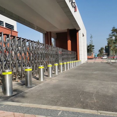 不锈钢可移动路桩 学校小区门口升降柱 厂家直销