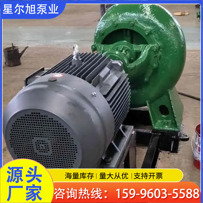 卧式离心混流泵 半开式双叶轮螺杆 平稳运行 加厚底座